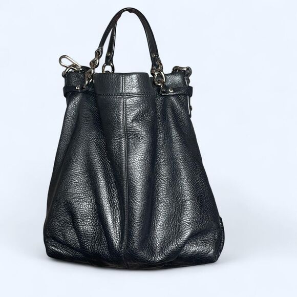 Black Coach Pebbled Leather Shoulder Bag Hand Purse *Read - Picture 1 of 8